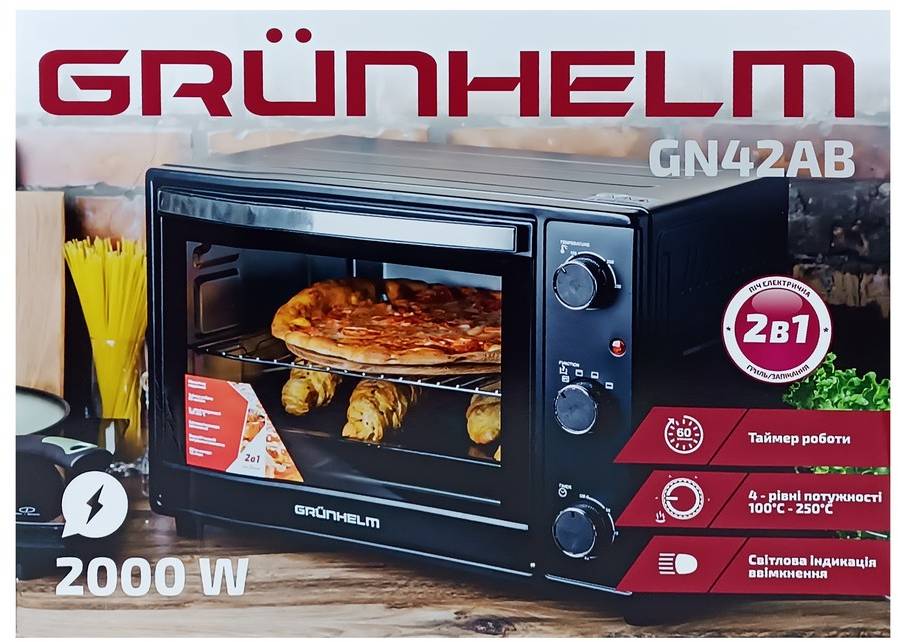 Фото - Печь электрическая Grunhelm GN42AВ Black