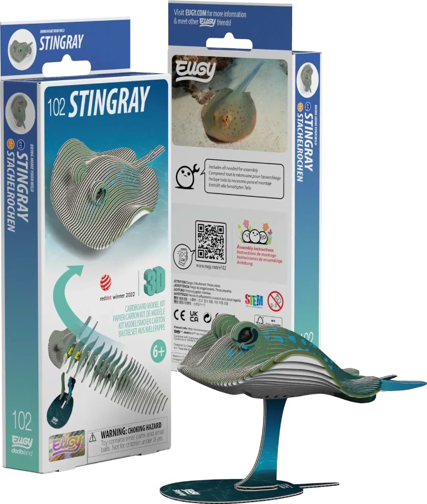 3D пазли EUGY Зоопарк: Скат (XEG-102) - Фото 1