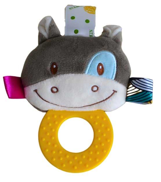 Прорезыватель Lindo 8087 бегемот