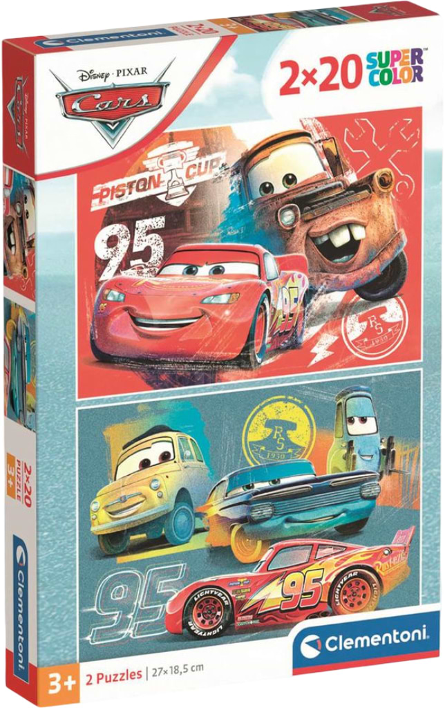 Пазли (3-4 роки) Clementoni Cars 2 шт. по 20 ел. (24808)
