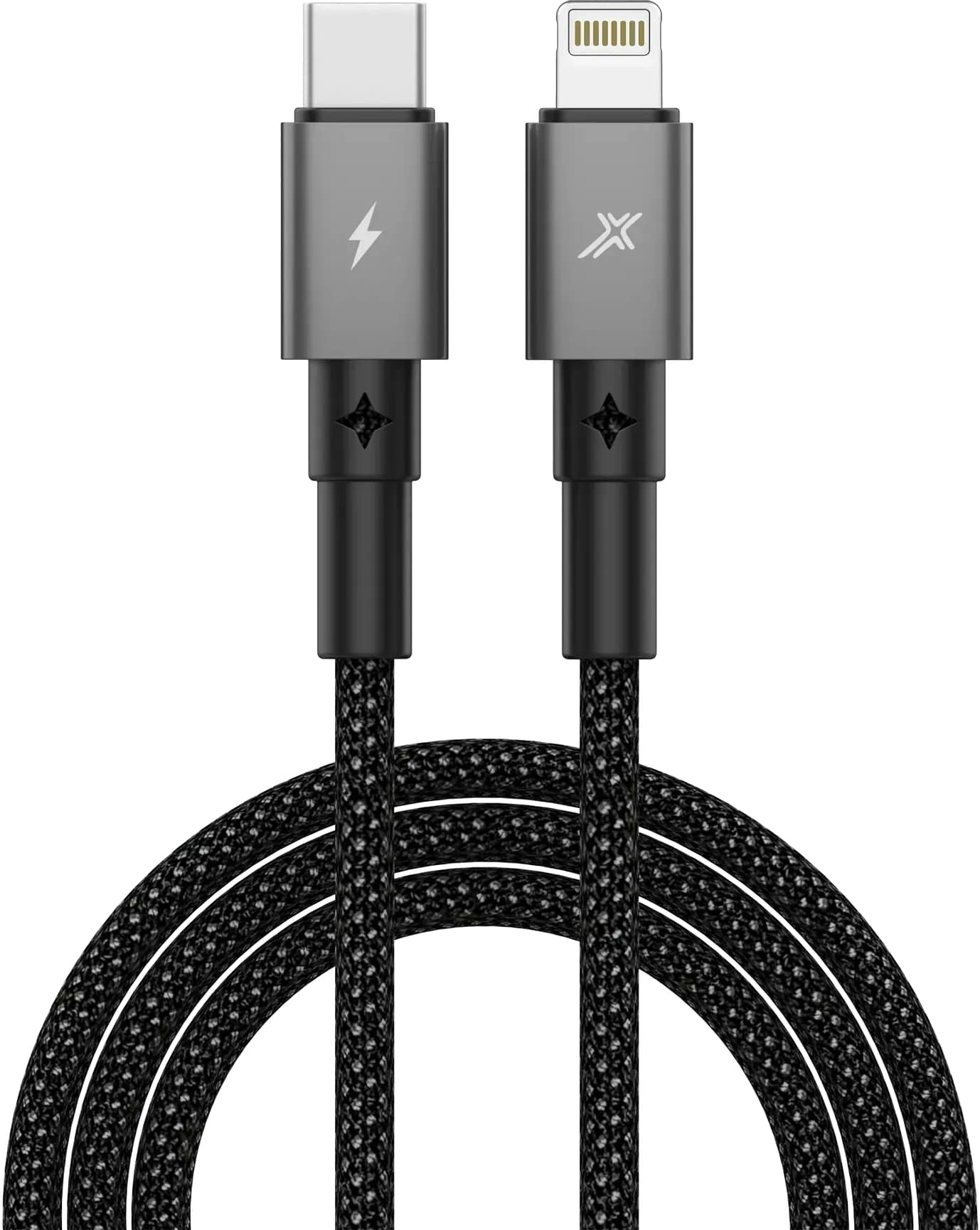 Кабель синхронизации данных Grand-X 20W Black CL-08B (3000001622017) - Фото 1