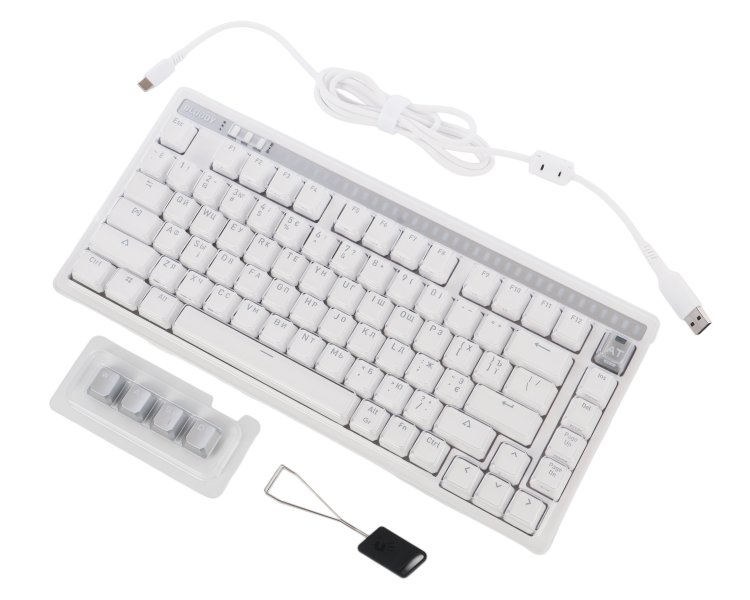 Фото - Клавиатура проводная игровая Bloody AT75 (White)