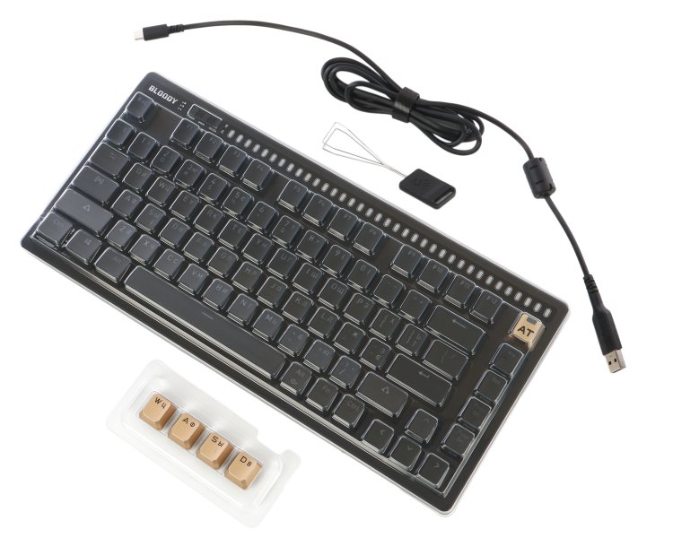 Фото - Клавиатура проводная игровая Bloody AT75 (Black)