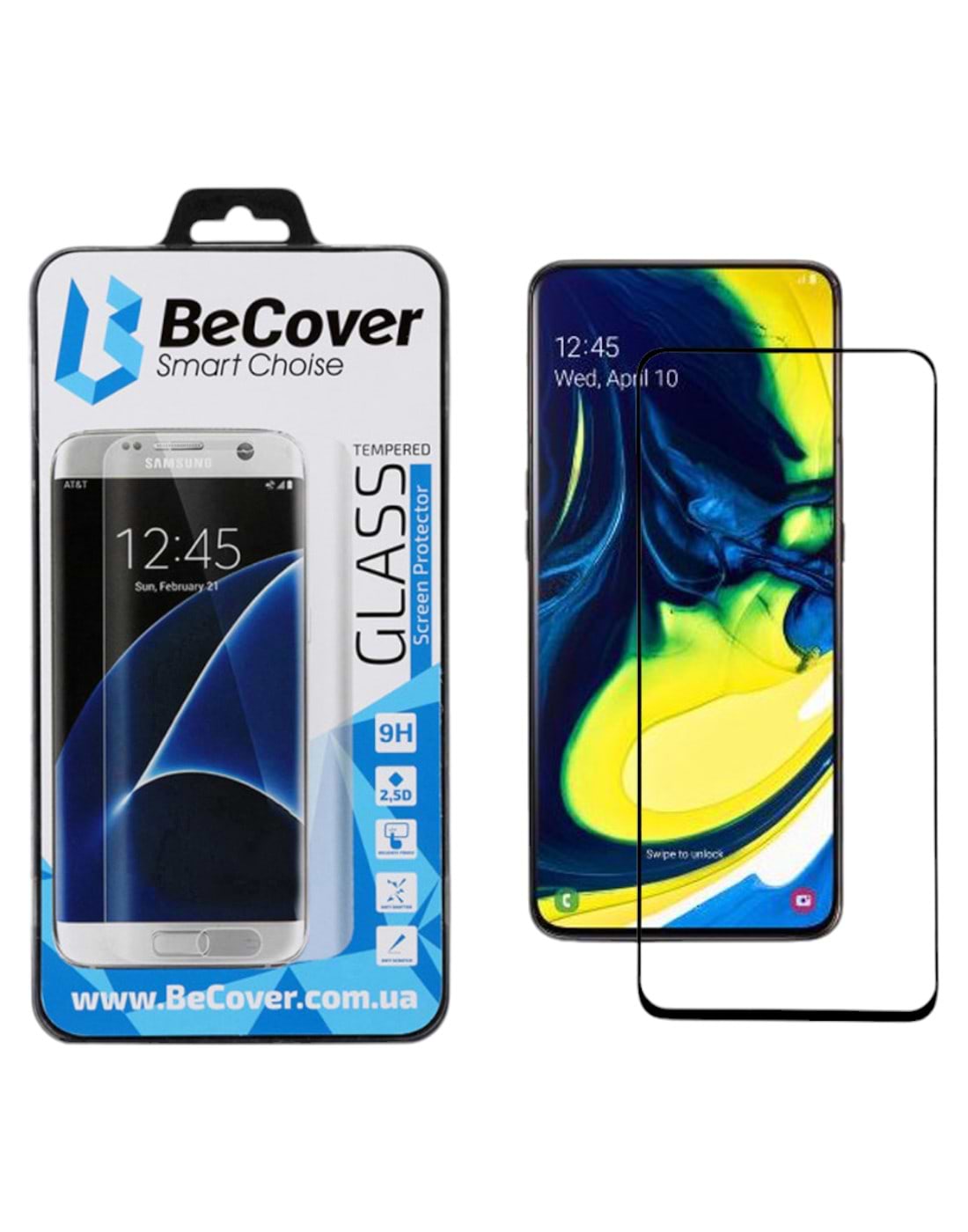 Защитное стекло для смартфона BeCover Samsung Galaxy A80 SM-A805 Black (704635)