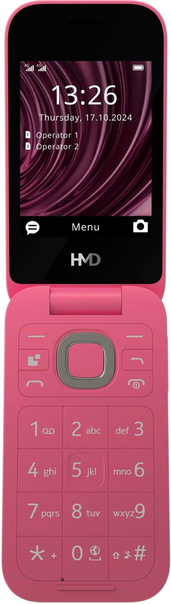 Фото - Мобільний телефон HMD 2660 4G Flip DS Red