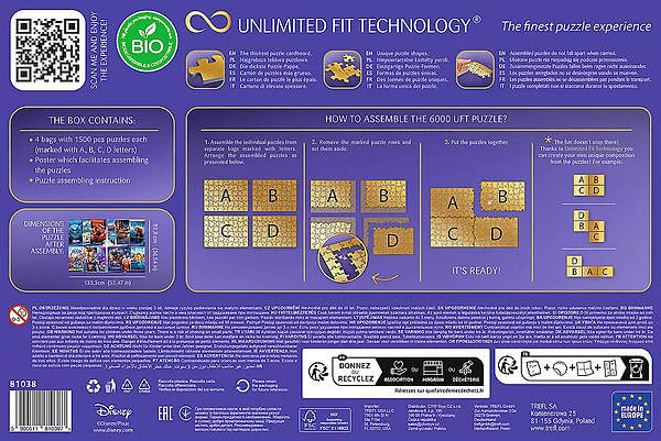 Фото - Пазли (8 +) Trefl Безмежна колекція: Галерея епічної анімації 6000 елм. (81038)