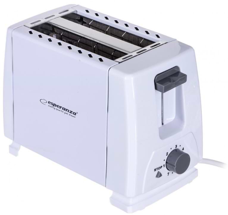 Купити Тостер Esperanza Caprese 600 IN White (EKT001) - Фото 1 Тостер Esperanza Caprese 600 IN White (EKT001) - Фото 1