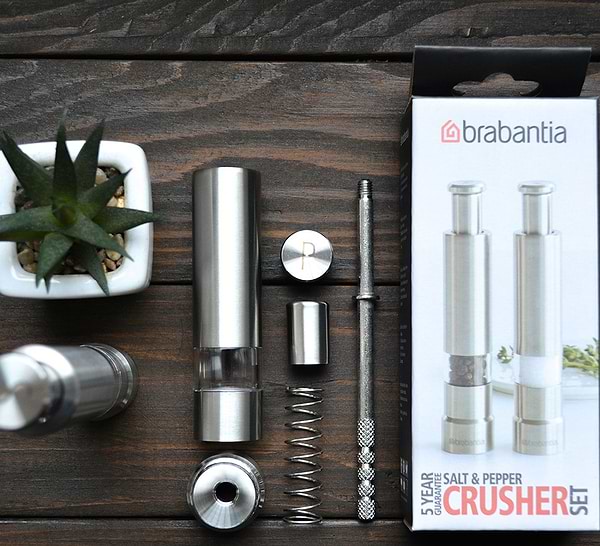 Фото - Млинок для спецій Brabantia набір для солі і перцю, 2 пр 611407