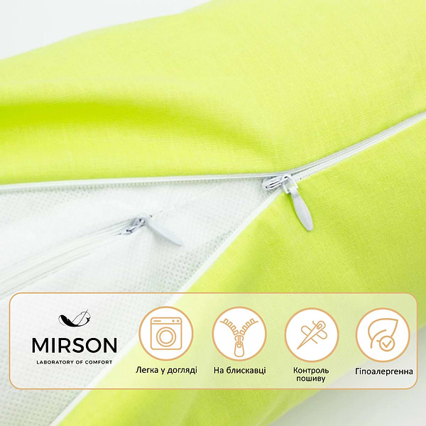 Фото - Подушка валик MirSon №8543 Naturale Line 12-0714 Daniela 100% Memory 60х20 см (2200006343899)