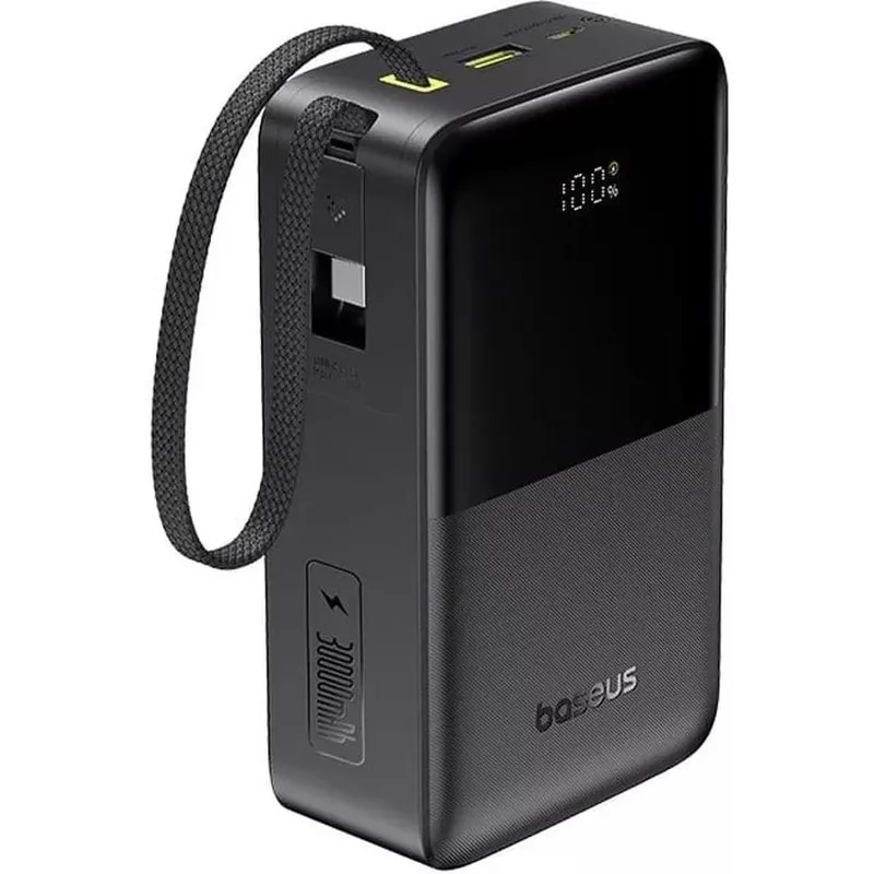 Батарея мобильная Baseus EnerFill FC51 Bipow 2 Pro 22.5W 30000mAh Black+ Кабель USB-C (E0028100)