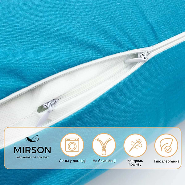 Фото - Подушка валик MirSon №8374 Naturale Line 17-4735 Caterina Tencel 100х16 см (2200006252337)