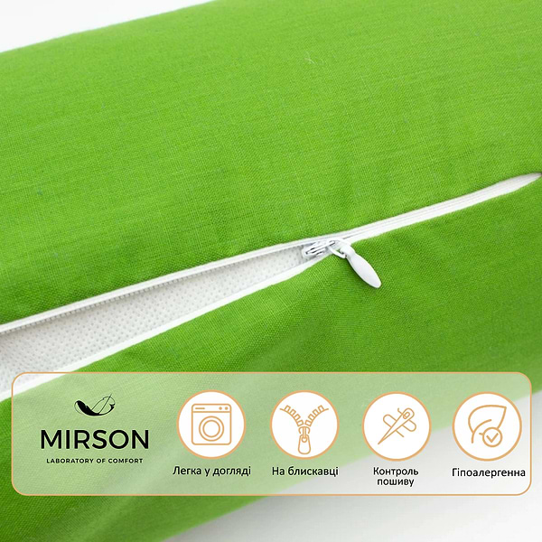 Фото - Подушка валик MirSon №8380 Naturale Line 18-0130 Carolina Tencel 60х20 см (2200006252672)