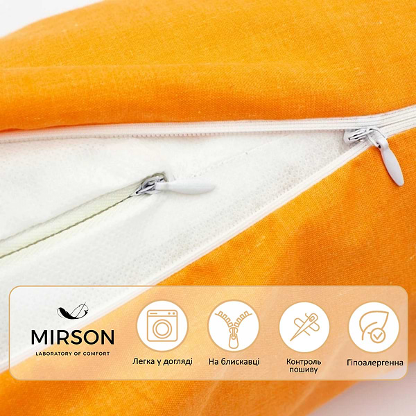 Фото - Подушка валик MirSon №8519 Naturale Line 16-1364 Palermo 50% Memory 60х20 см (2200006342458)