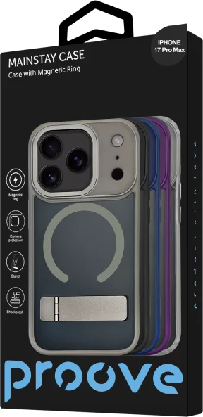 Фото - Чехол для смартфона Proove Mainstay Case with Magnetic Ring iPhone 17 Air black (PCMCIP17AR02)