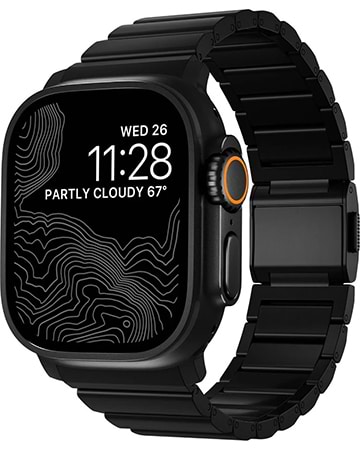 Ремешок для смарт-часов Nomad Titanium Band V2 Black Hardware Black 46mm/49mm (NM014834858)