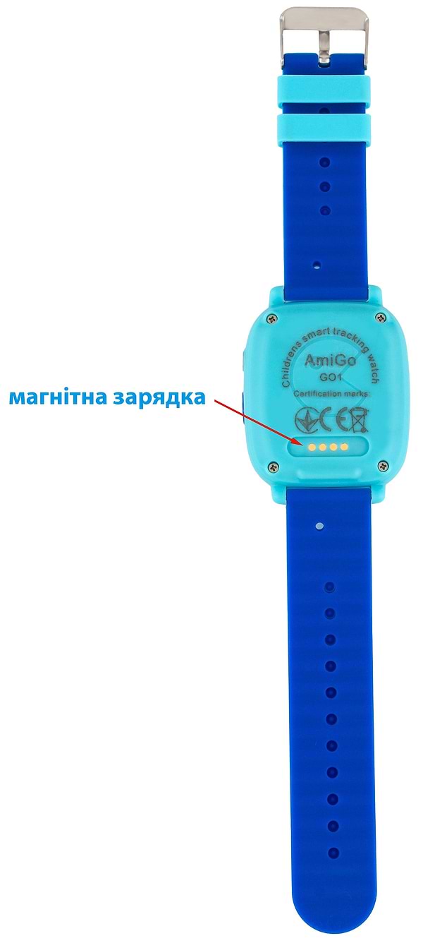Фото - Детские часы AmiGo GO001 Swimming Camera+LED Blue