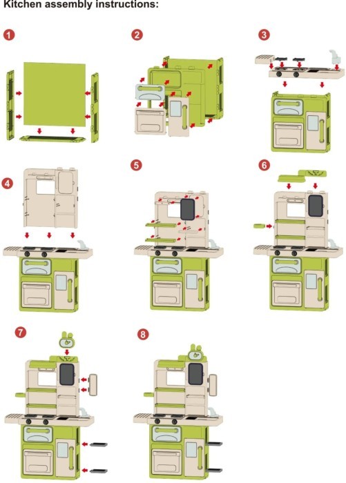 Фото - Сюжетно-рольова гра. Кухня Bambi G801 83 см Pink (1171356)