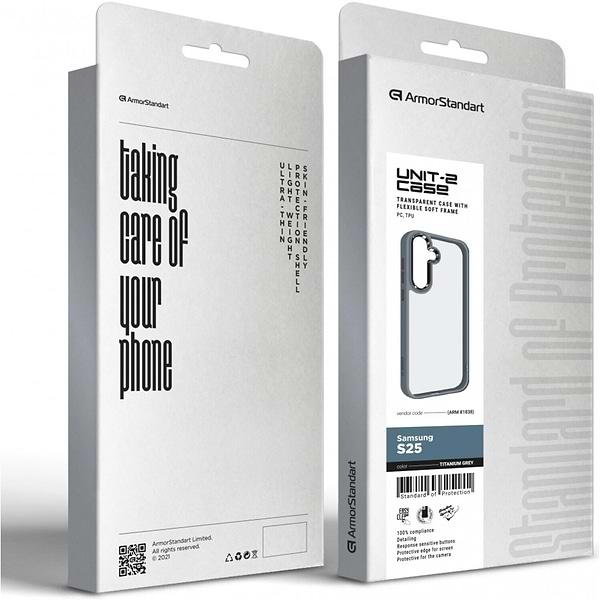 Фото - Чехол для смартфона Armorstandart UNIT2 for Samsung S25 Titanium Grey (ARM81838)