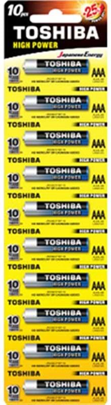 Батарейка тип AAA Toshiba AAA/LR03 BL10 шт. (00152669) - Фото 1