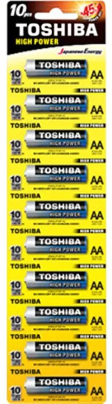Фото - Батарейка тип AA Toshiba Alkaline AA/LR06 BL 10 шт. (00152670)