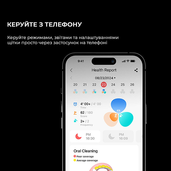 Фото - Зубная щетка электрическая Oclean X Ultra 20 Electric Toothbrush Black (6970810557121)