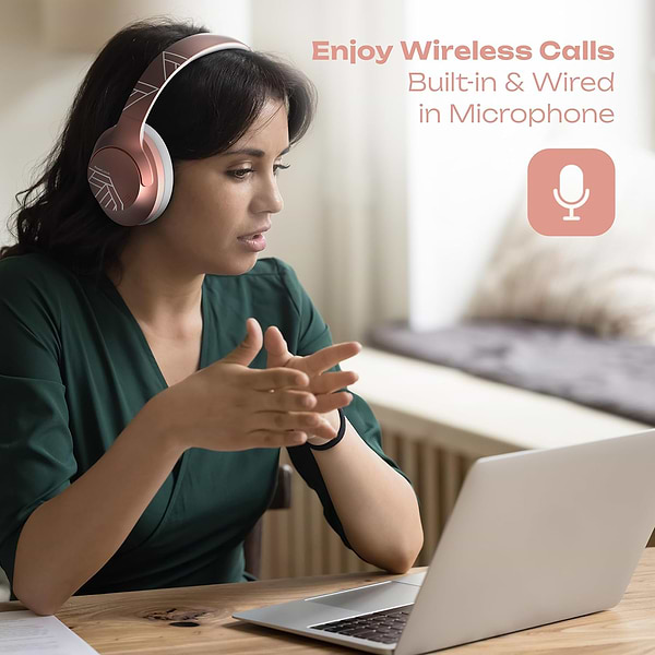 Фото - Наушники полноразмерные беспроводные PowerLocus P3 Rose Gold (pwl-p3-rosegold)