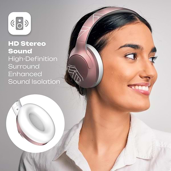 Фото - Наушники полноразмерные беспроводные PowerLocus P3 Rose Gold (pwl-p3-rosegold)