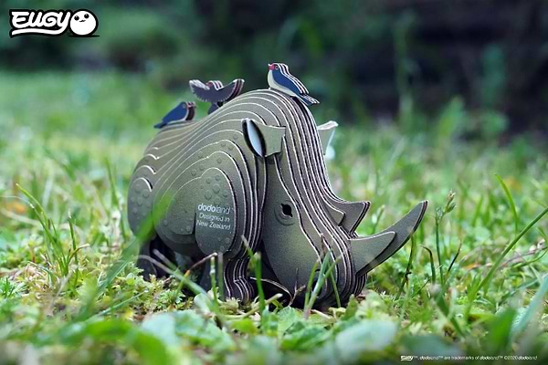 Фото - 3D пазли EUGY Зоопарк: Носоріг (XEG-076)