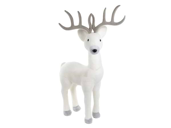 Фото - Декор New Year Lefard Олень 80 см белый (822-051)