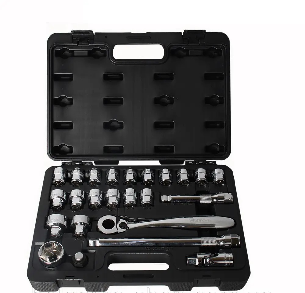 Набір торцевих голівок Whirlpower 1/2" 24 шт. (X04-0124)
