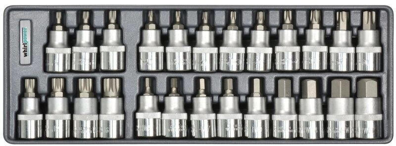 Набір торцевих голівок Whirlpower Hex Torx Spline 1/2" 25 шт. (AN-SK53)