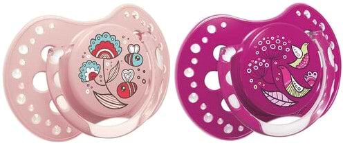 Симетрична пустушка Lovi Folky силиконовая, 2 шт.  (22/842girl) - Фото 1