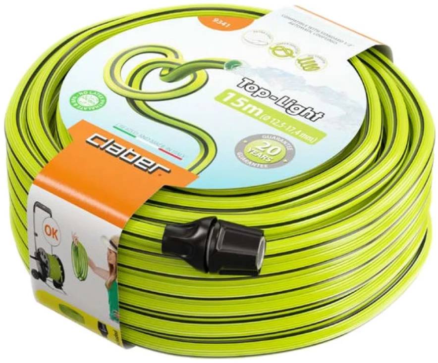 Шланг поливочний Claber 1/2" Top Light 15м 2 шт. (93410000)