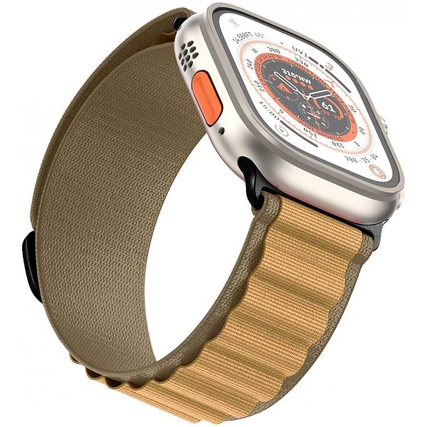 Фото - Ремінець для смарт-годинника Armorstandart Alpina Band for Apple Watch 49/46/45/44/42 (Series 1-3) Tan (ARM82565)