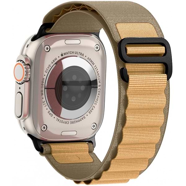 Фото - Ремінець для смарт-годинника Armorstandart Alpina Band for Apple Watch 49/46/45/44/42 (Series 1-3) Tan (ARM82565)