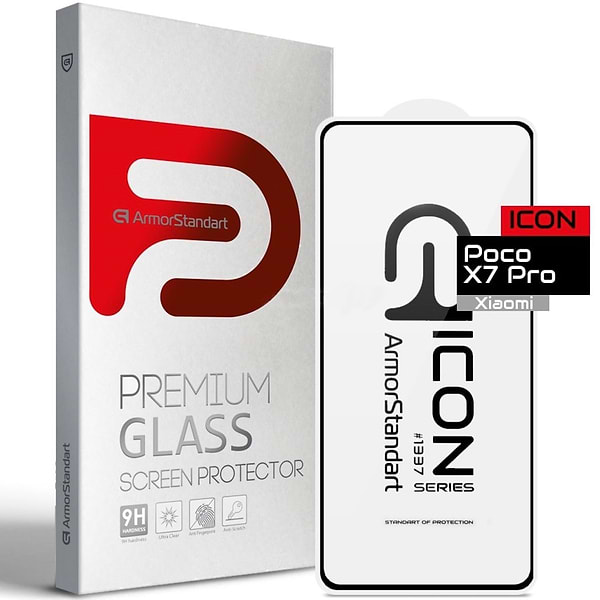 Фото - Захисне скло для смартфону Armorstandart Icon for Xiaomi Poco X7 Pro Black (ARM82713)