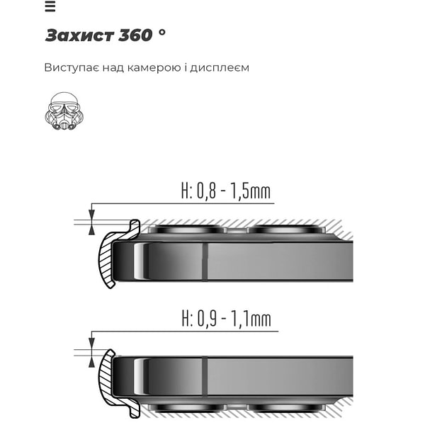 Фото - Чохол для смартфону Armorstandart ICON for Xiaomi Poco X7 Pro Camera cover Black (ARM82741)