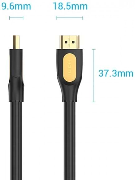 Фото - Кабель HDMI Vention HDMI M - M, 1.5m V2.0 (ALIBG)