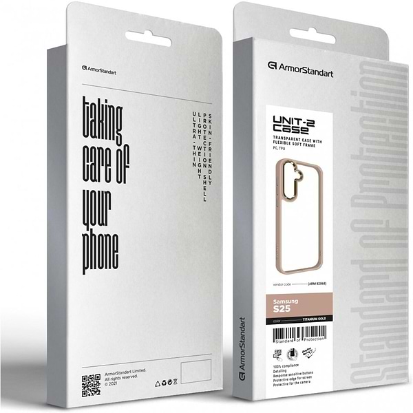 Фото - Чохол для смартфону Armorstandart UNIT2 for Samsung S25 Titanium Gold (ARM82868)
