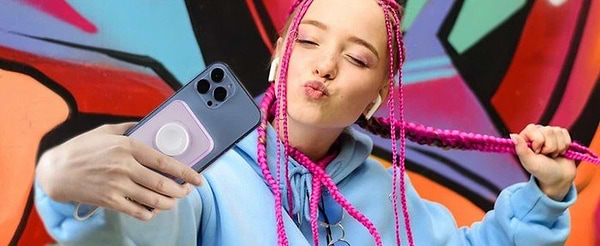 Фото - Батарея мобільна Veger V1171 10000mAh 20W Pink (X001XES8EF)