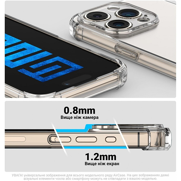 Фото - Чохол для смартфону Armorstandart Air Force for Realme C75 4G Camera cover Clear (ARM82890)