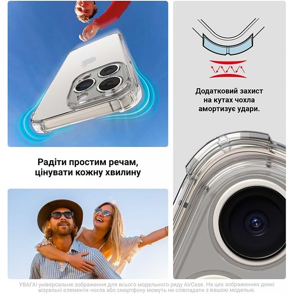 Фото - Уценка - Чехол для смартфона Armorstandart Air Force for OPPO Reno13 Pro 5G Camera cover Clear (ARM81882)