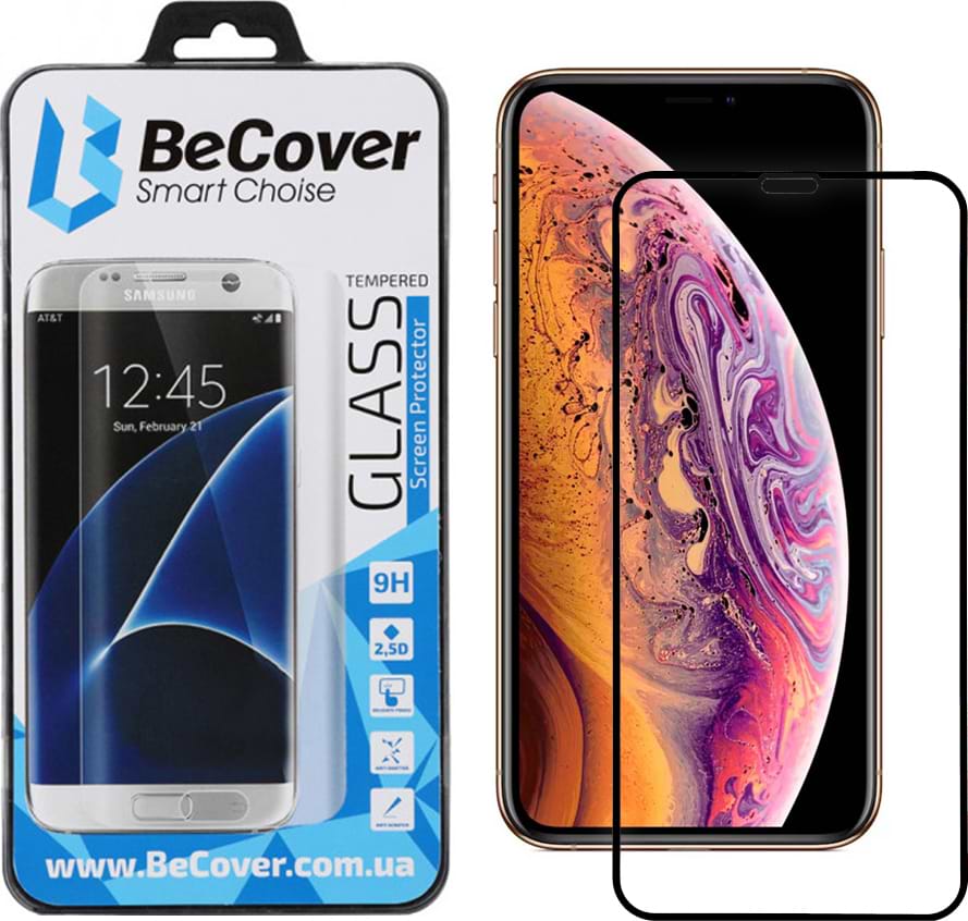 Защитное стекло для смартфона BeCover Apple iPhone XS Max Black (702623)