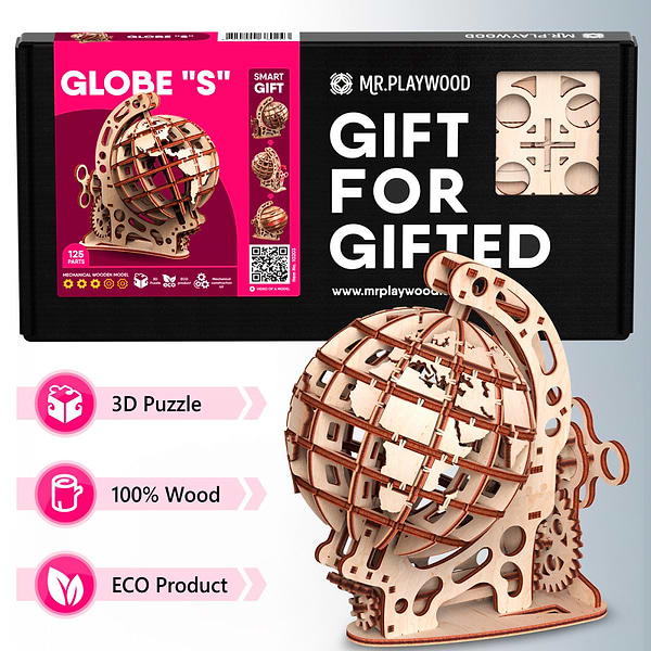 Фото - 3D пазли Mr.Playwood Глобус S (10203)