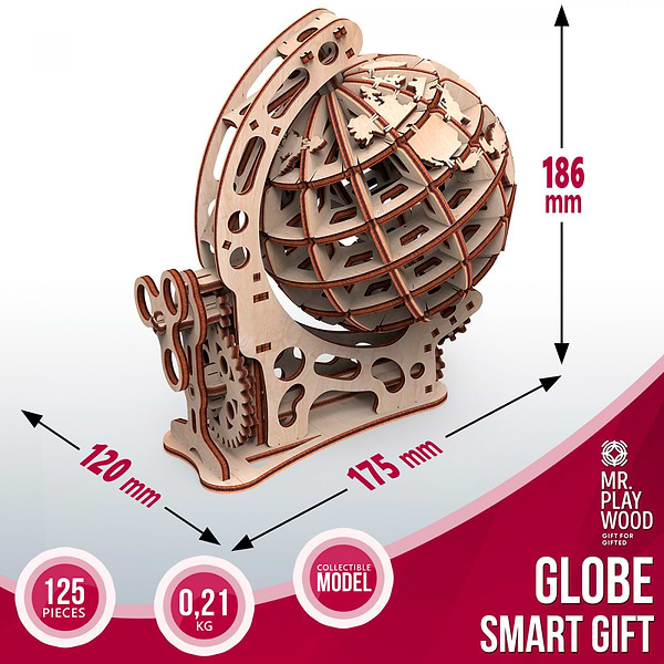 Фото - 3D пазли Mr.Playwood Глобус S (10203)