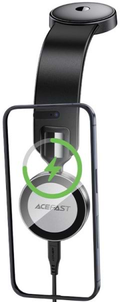 Фото - Автодержатель с беспроводной зарядкой AceFast D37 Magnetic wireless (6974316283546)
