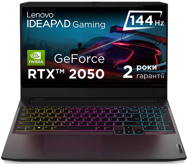 Фото - Ноутбук игровой Lenovo IdeaPad Gaming 3 15ACH6 (82K202B9RA) Shadow Black