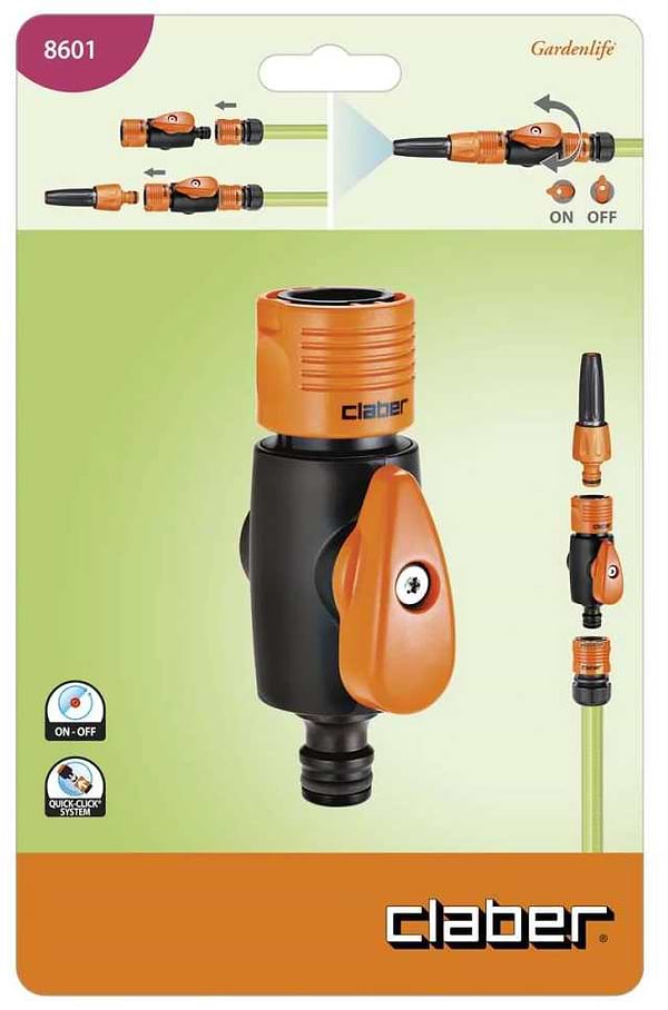 Фото - З'єднувач для шланга Claber 86010000