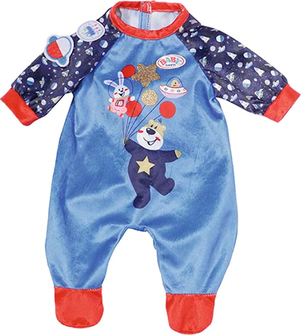 Фото - Одежда и аксессуары для куклы Baby Born серии День Рождения - Праздничный Комбинезон (на 43 см, синий) (831090-2)