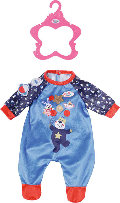 Фото - Одежда и аксессуары для куклы Baby Born серии День Рождения - Праздничный Комбинезон (на 43 см, синий) (831090-2)